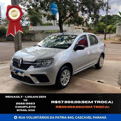 RENAULT LOGAN 1.0 12V SCE FLEX ZEN MANUAL RENAULT LOGAN 1.0 12V SCE FLEX ZEN MANUAL